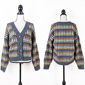NWT Blu Pepper Nikki Boyfriend Knit Cardigan, Size Large